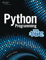 Python Programming for Teens by Kenneth A. Lambert.pdf